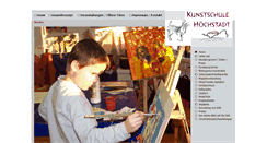 Desktop Screenshot of kunstschule-hoechstadt.de